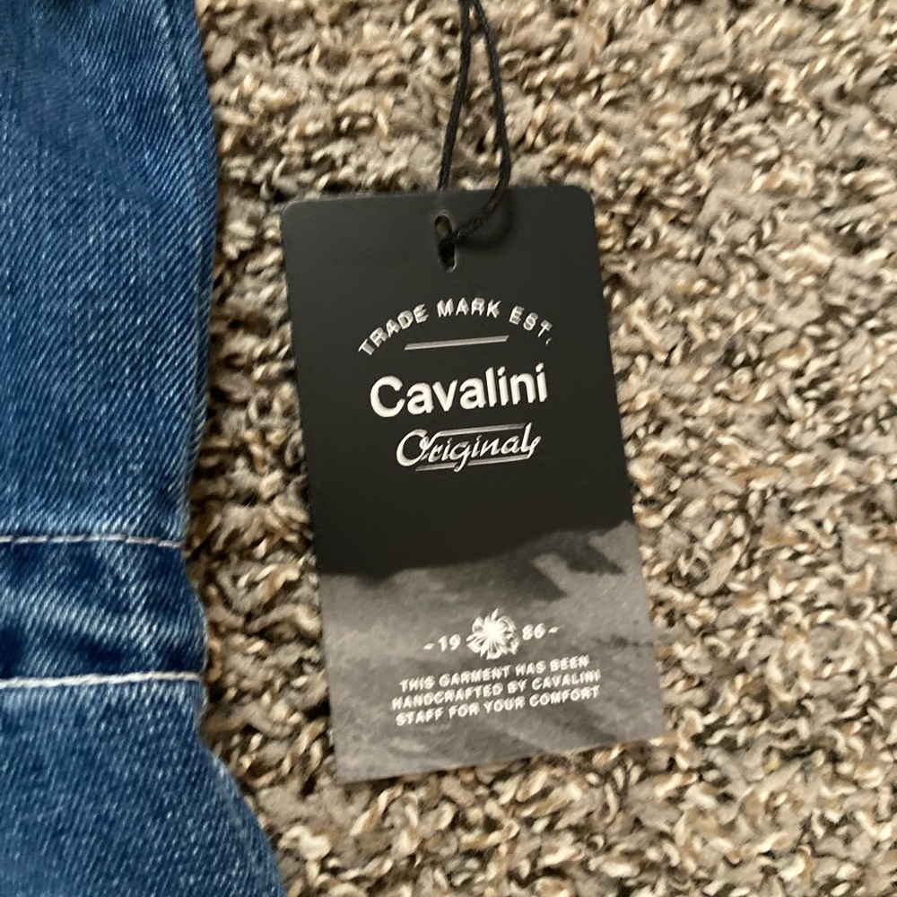 Cavalini Clothing Dark Wash Denim Shirt Jacket Shacket 3X NWT - Picture 11 of 14